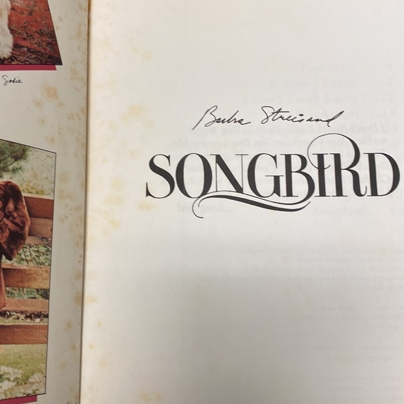 Vtg Barbara Streisand “Songbird” Words & Music by the Big 3 Music Recorded - Picture 4 of 7